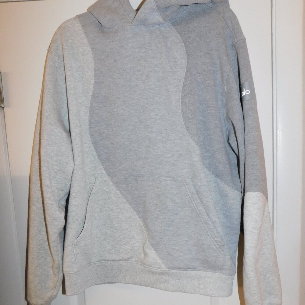 Make Waves Hoodie - ALO Yoga - Athletic Heather Grey Tonal - M WOMEN